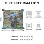 Leonard Cohen's 'Suzanne' Soft Short Plush Fabric Throw Pillow