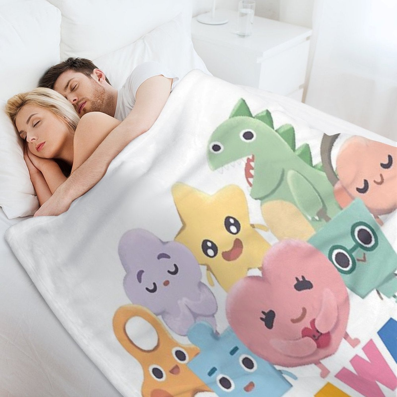 Kawaii Spectrum Friends Lightweight Throw Blanket