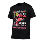 60th Birthday For Women, Made in 1962 60 Of Perfection  Eco-friendly Material T-Shirt