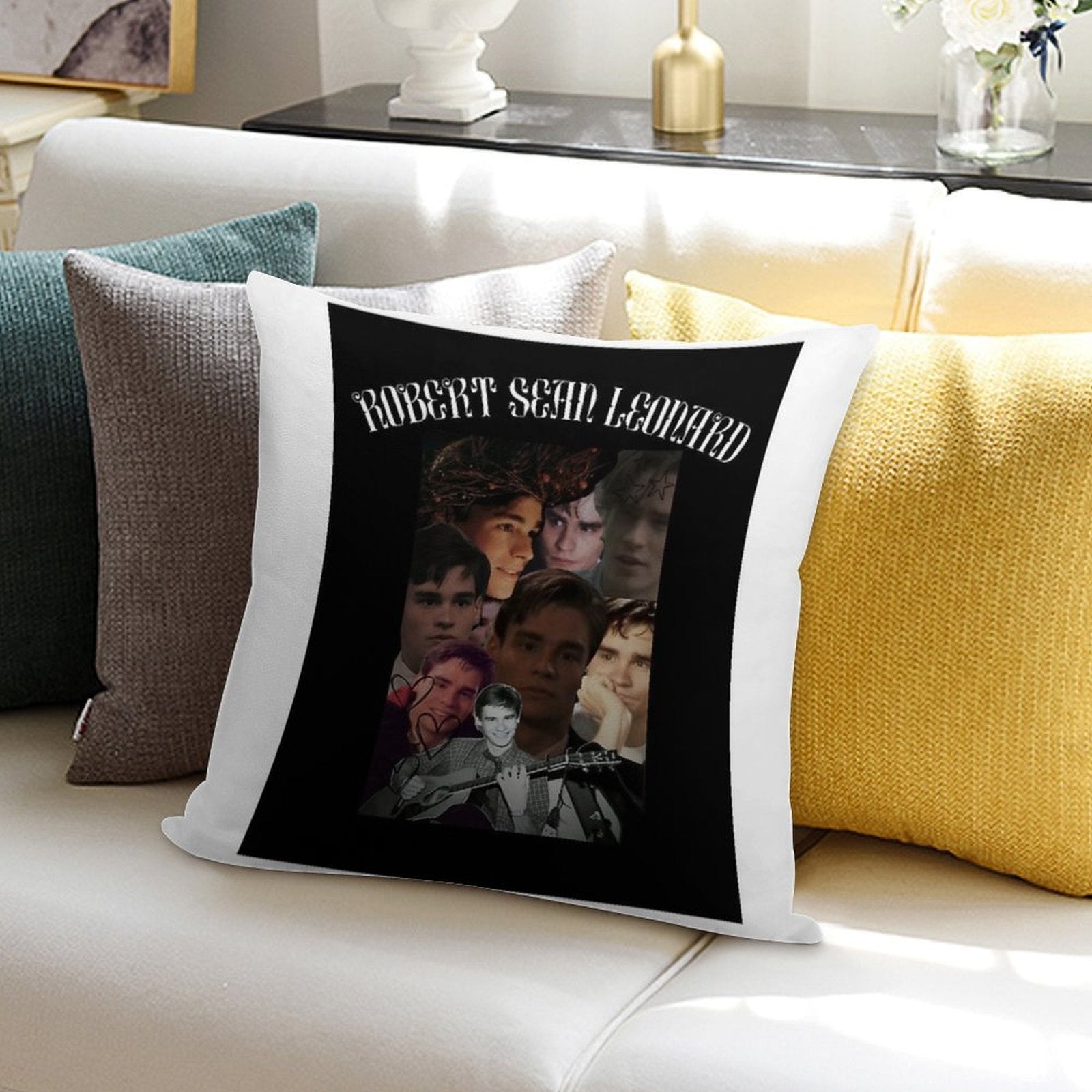 Robert Sean Leonard Fan Soft Reinforced Edging Throw Pillow