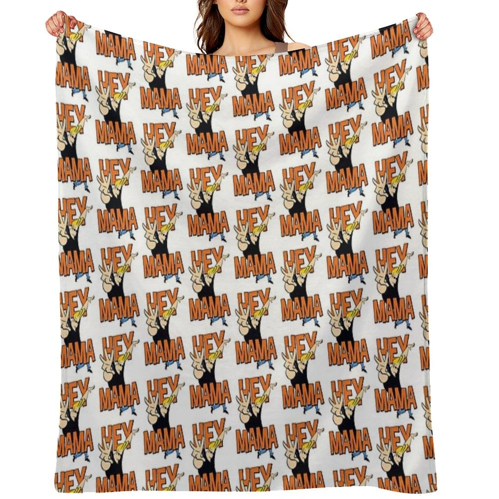 Johnny Bravo Hey Mama Juniors Multi-functional Throw Blanket