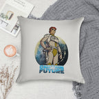Captain Future Soft Reinforced Edging Throw Pillow