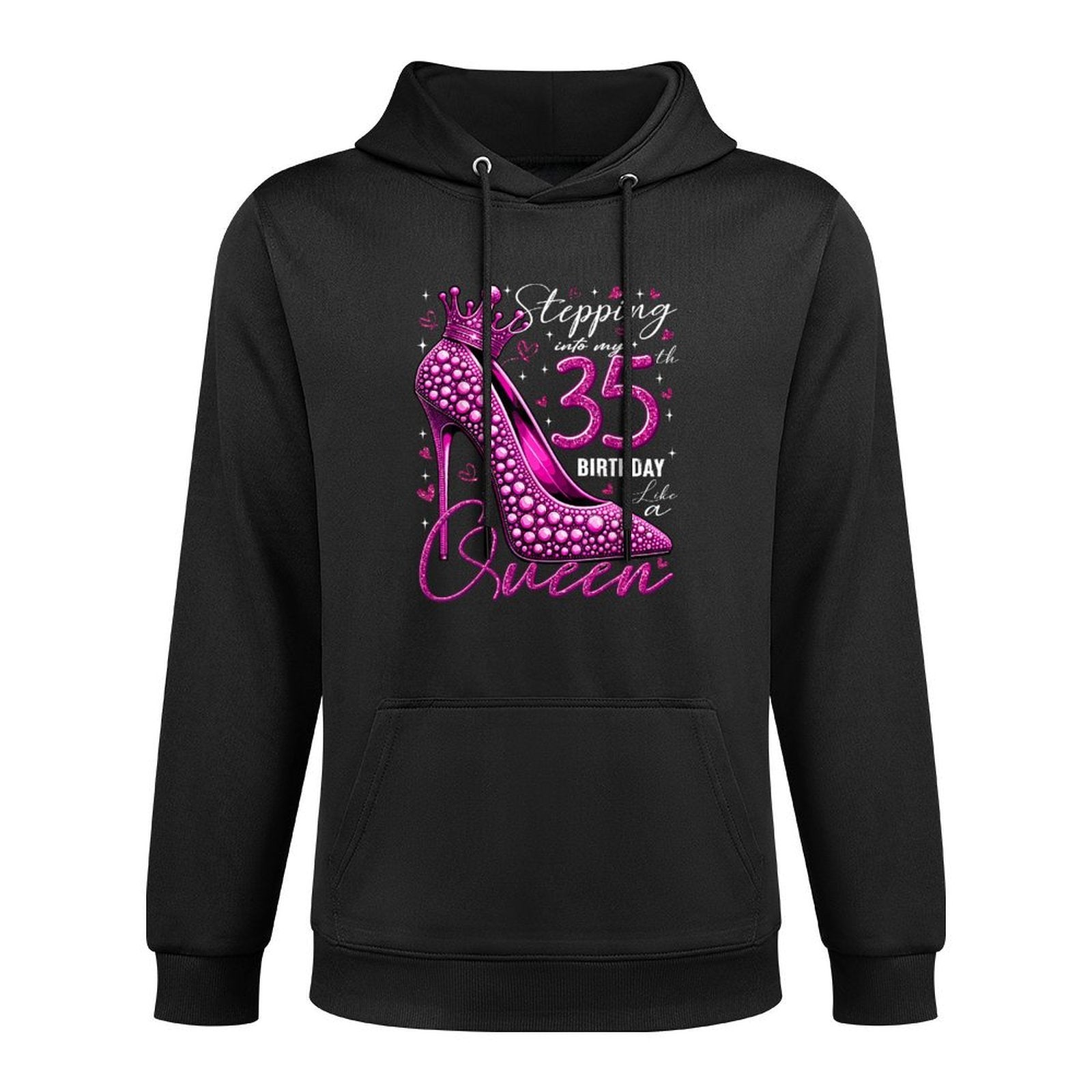 35 Year Old Gifts High Heels Stepping Into My 35th Birthday Cotton-Polyester Blend Hoodie