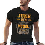50 Years Old 50th Birthday Decoration June 1971  Affordable Price T-Shirt
