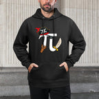 Funny Pi Rate Pirate Pi Day Boys Girls Science Math Teacher Adjustable Hood Hoodie