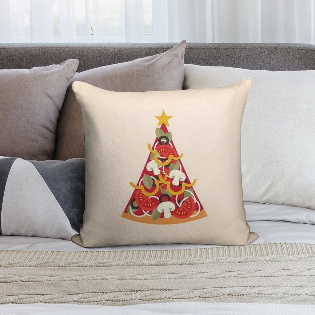 Pizza on Earth - Vegetarian Version Soft Skin-Friendly Throw Pillow
