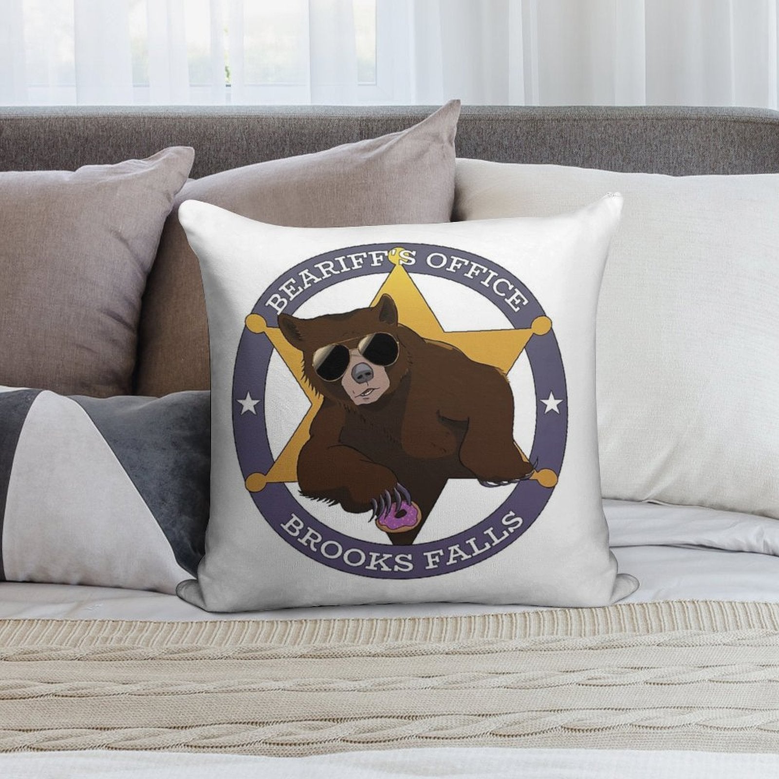 The Beariff Soft Decorative Cover Throw Pillow
