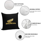Winged Honda Retro Soft Durable Construction Throw Pillow