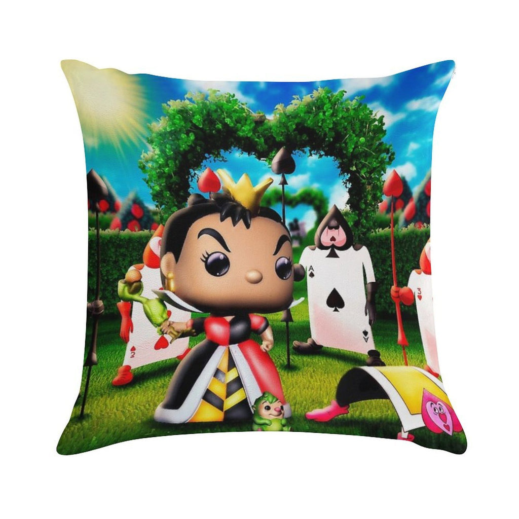 Queen of Hearts. !OFF WITH HIS HEAD! Soft Warmth Comfort Throw Pillow