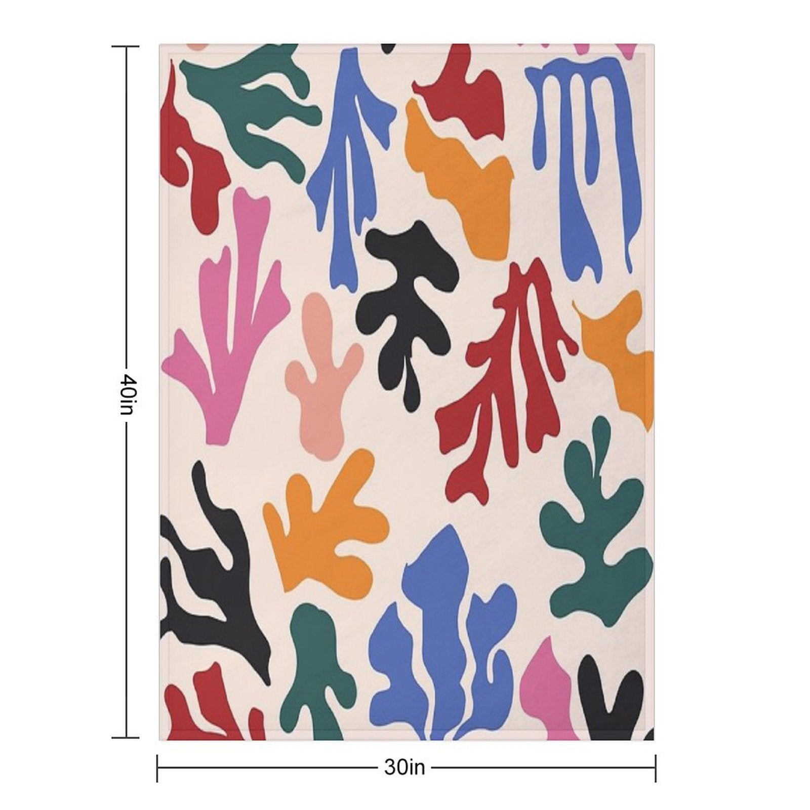 Matisse Patterns Anti-pilling Throw Blanket