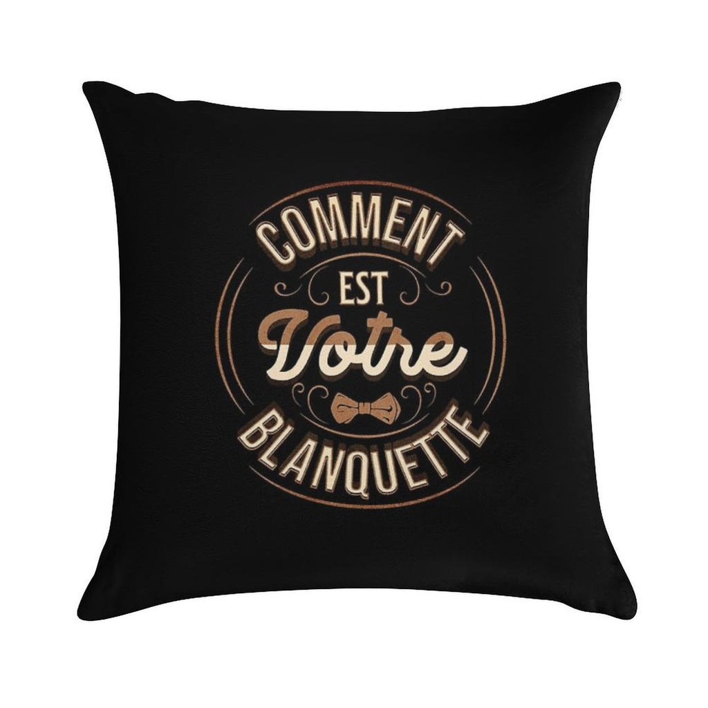 How Is Your Blanquette Oss 117 Cult Movie Replica Soft Short Plush Fabric Throw Pillow