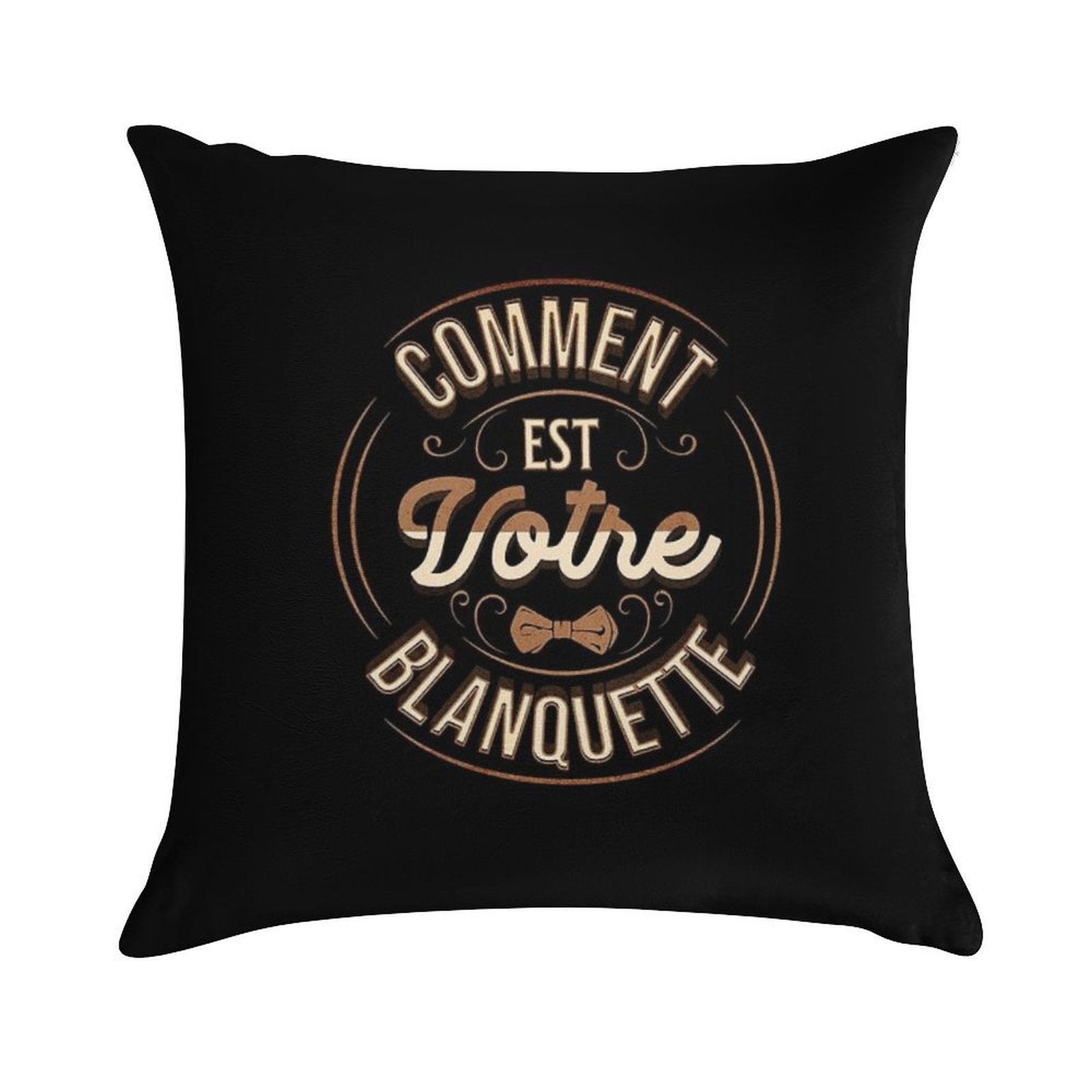 How Is Your Blanquette Oss 117 Cult Movie Replica Soft Short Plush Fabric Throw Pillow