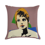 Edie Sedgwick Factory Girl Warhol Graphic Soft Easy Maintenance Throw Pillow