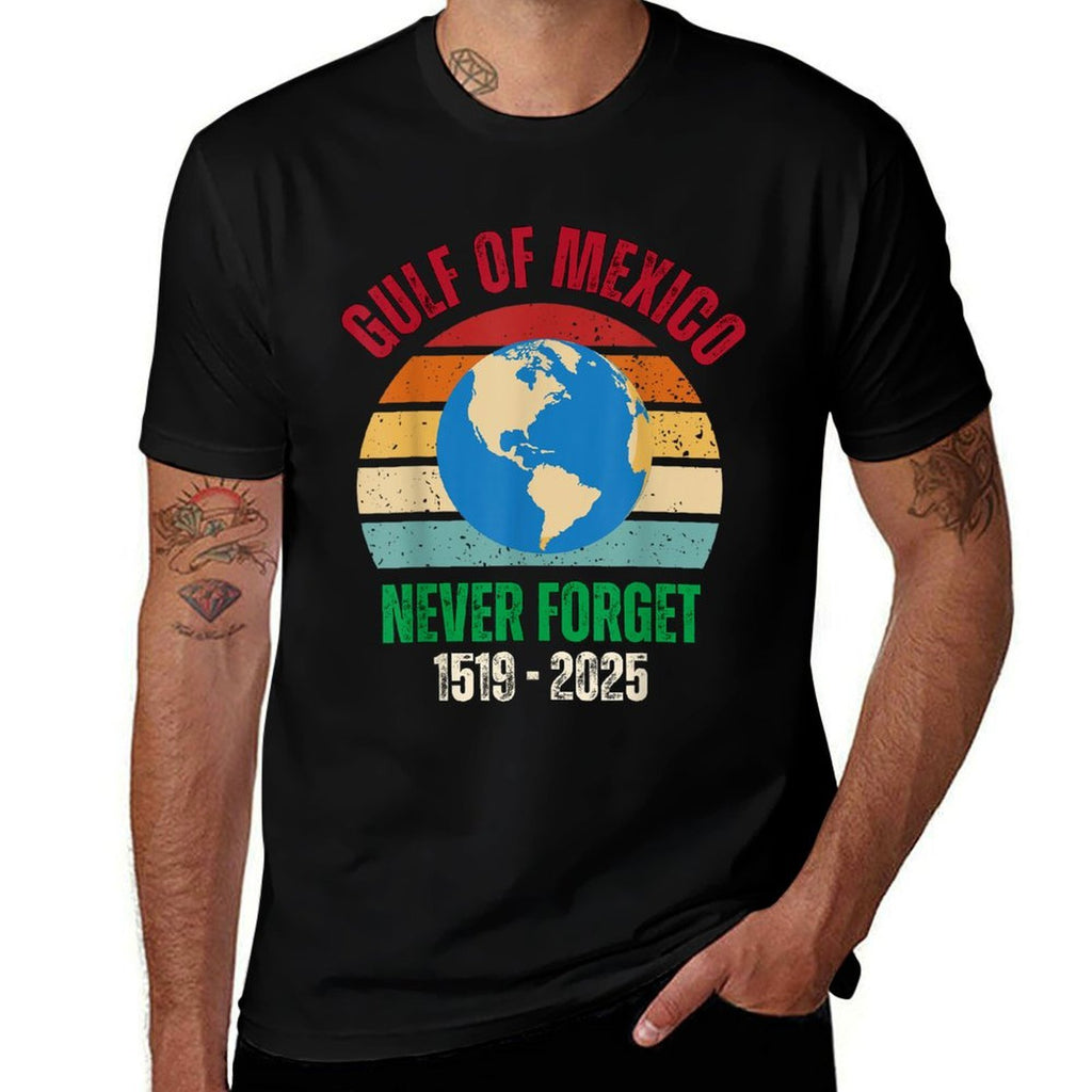 Gulf of USA America Funny Gulf of Mexico July 4th  Stretchy T-Shirt