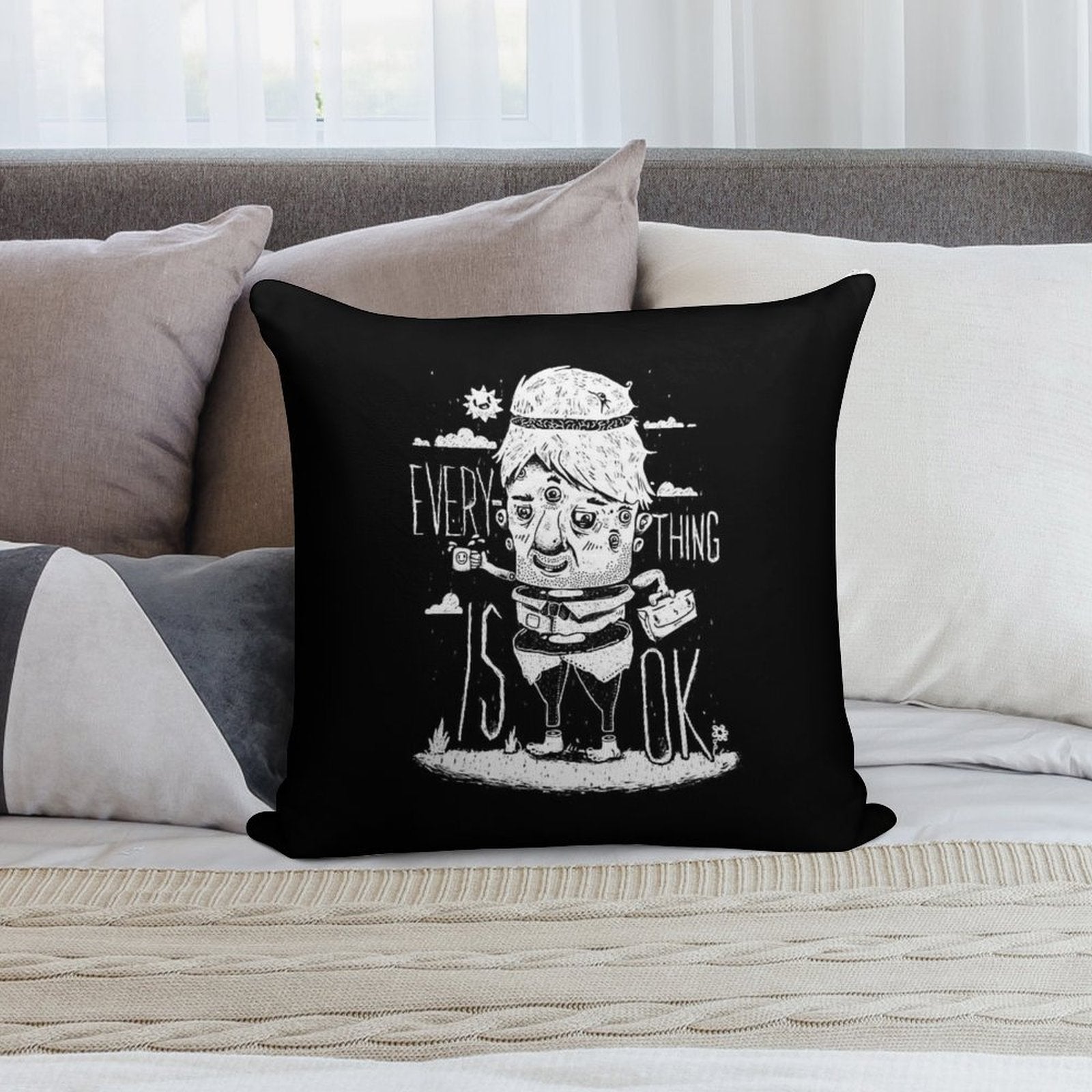 Optimism Soft Fade-Resistant Throw Pillow