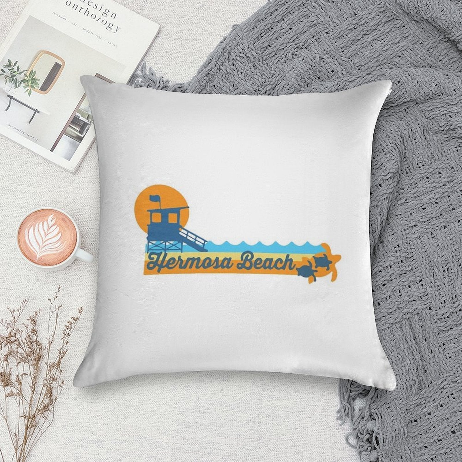 Hermosa Beach - California. Soft Multiple Sizes Throw Pillow