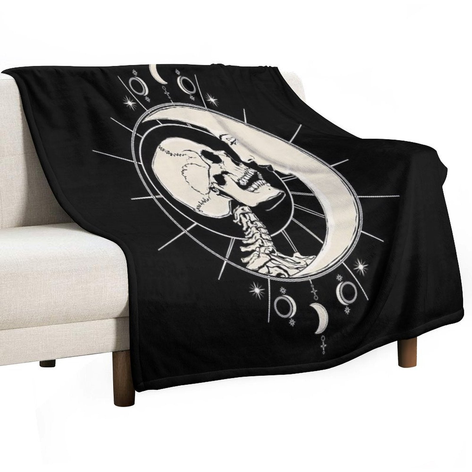 Kissed by The Moonlight Shrink-resistant Throw Blanket