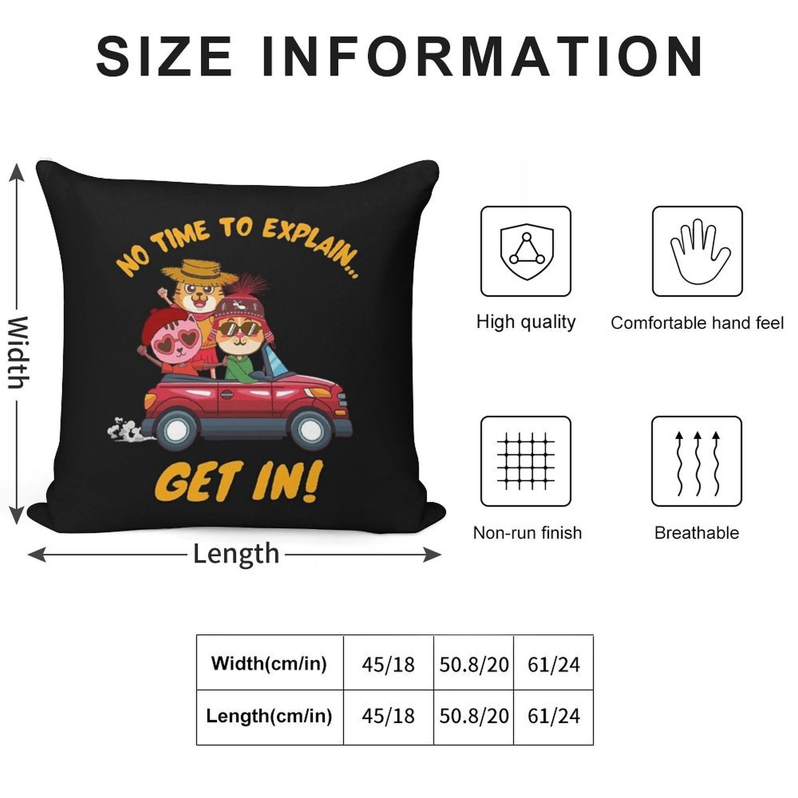 NO TIME TO EXPLAIN Soft Style Accent Throw Pillow