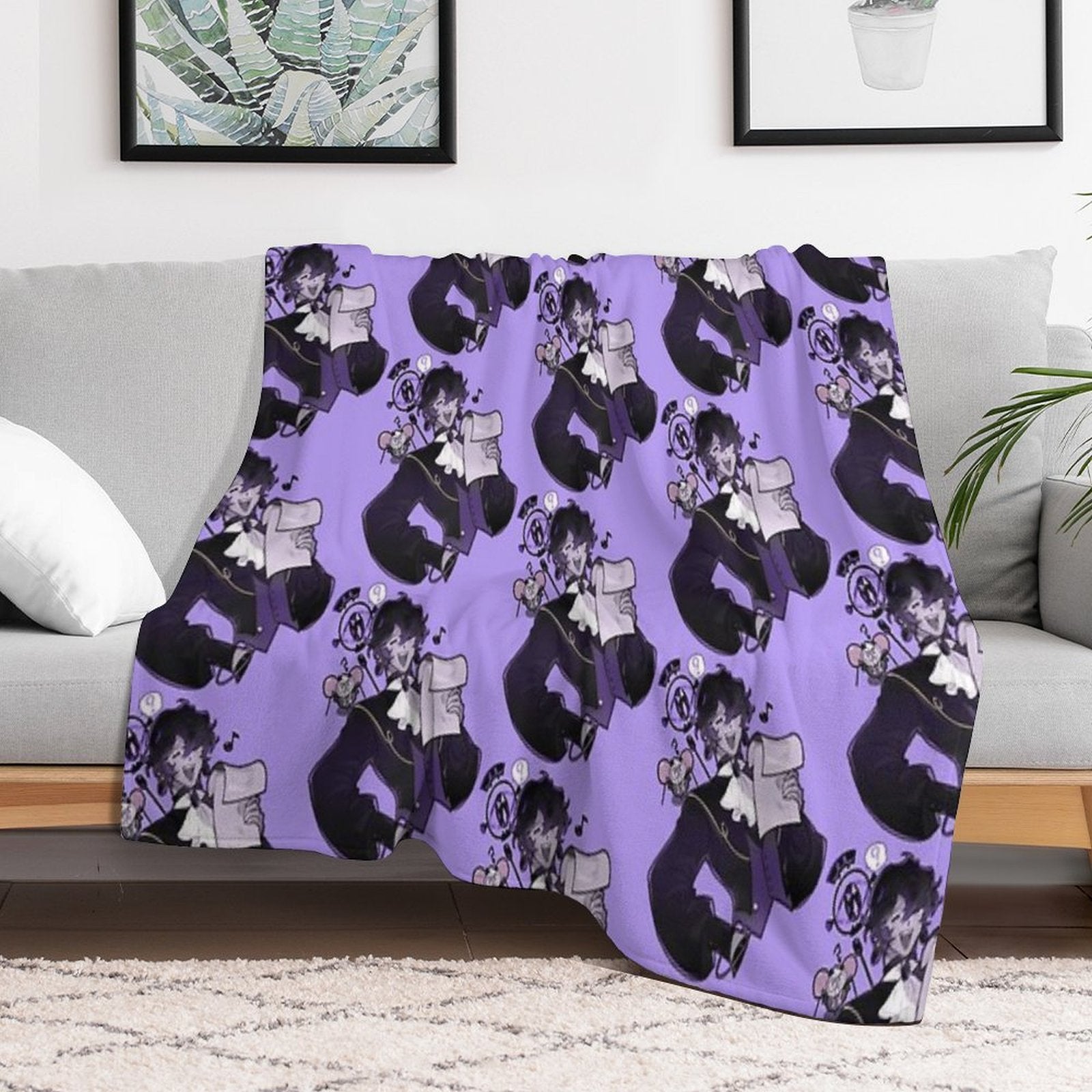 Shroomie Black Sapphire Cookie Gift-ready Throw Blanket