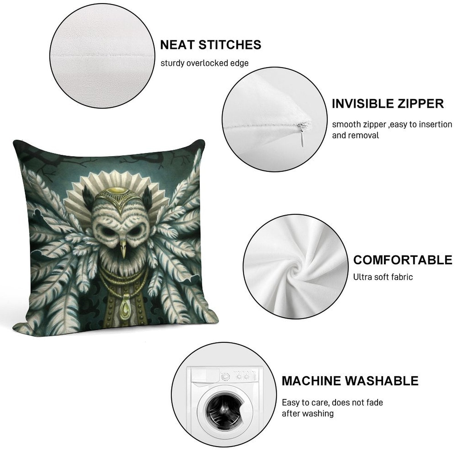 Von Rothbart Soft Decorative Cover Throw Pillow