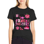 Rock The Test Testing Day Dont Stress Do Your Best Teacher  Trendy Pattern T-Shirt