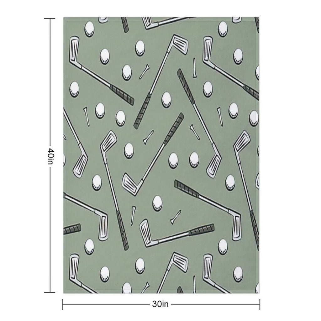 Golf Clubs Gift-ready Throw Blanket