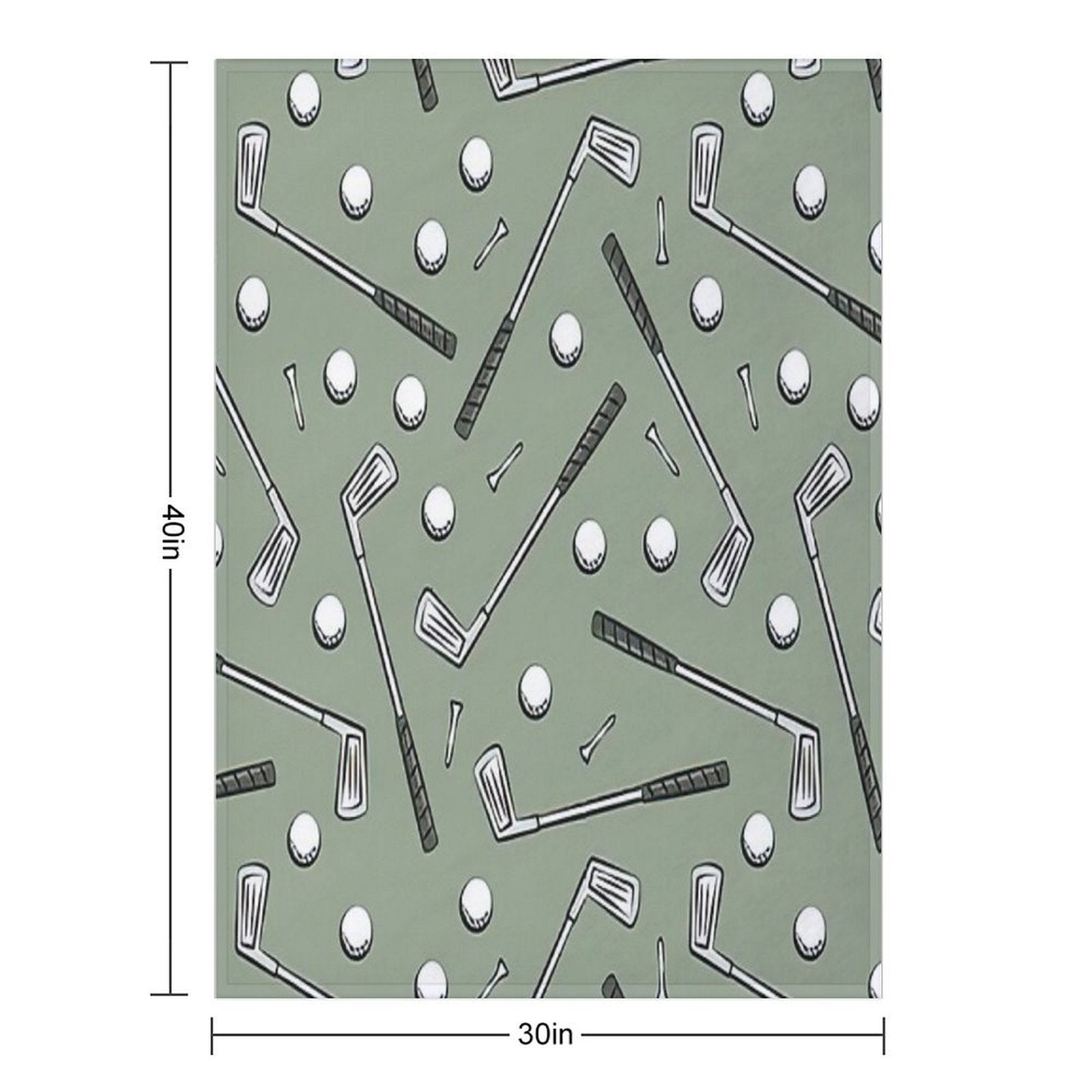 Golf Clubs Gift-ready Throw Blanket