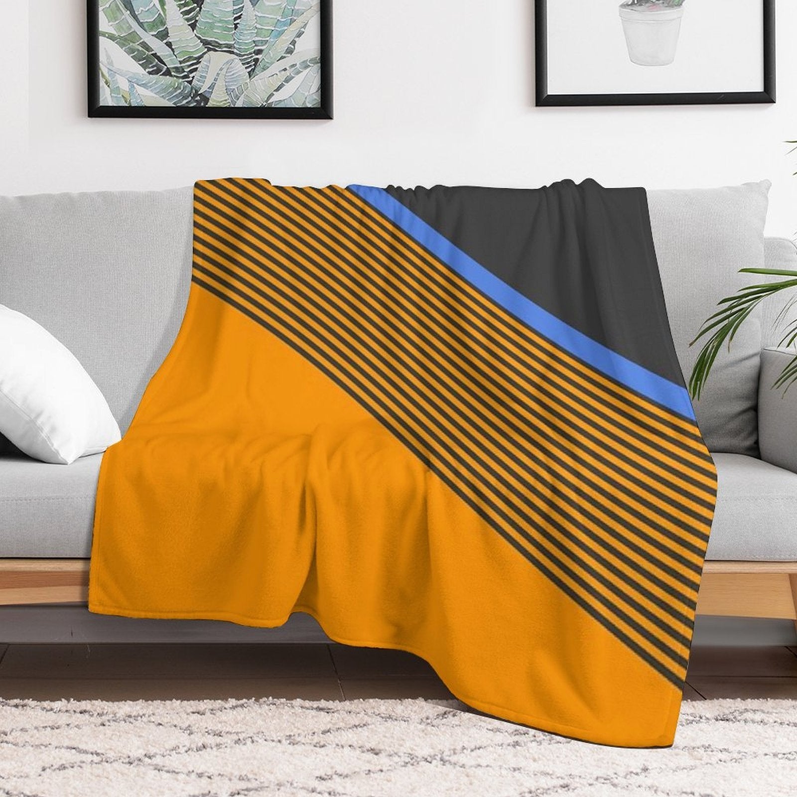 Papaya Livery 2022 Machine-washable Throw Blanket