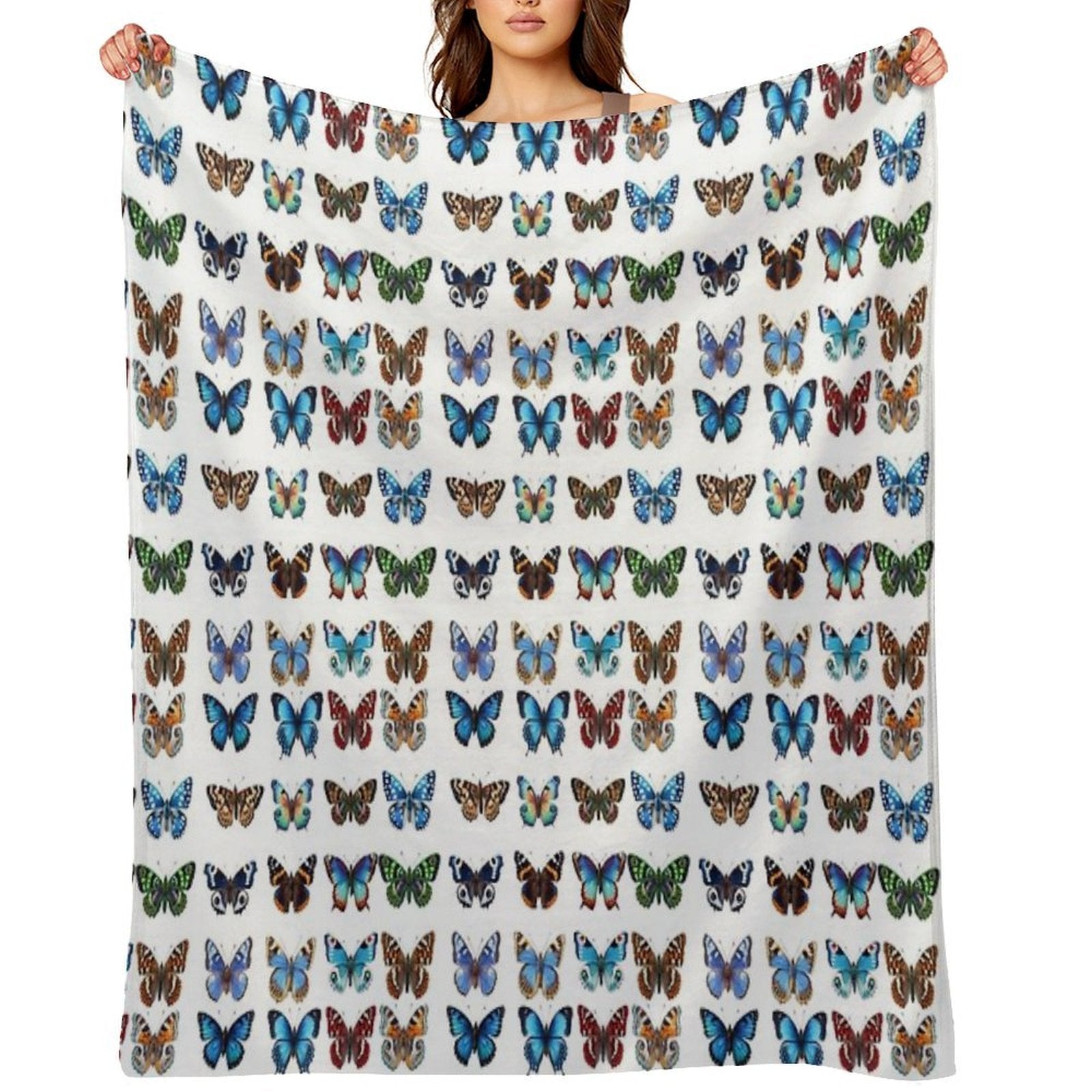 Butterflies Velvety-soft Throw Blanket