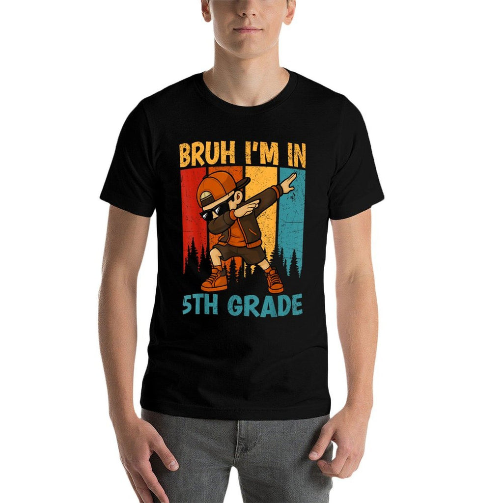 Bruh Im In 5th Grade Fifth Grade Dabbing Boy Student  Soft T-Shirt