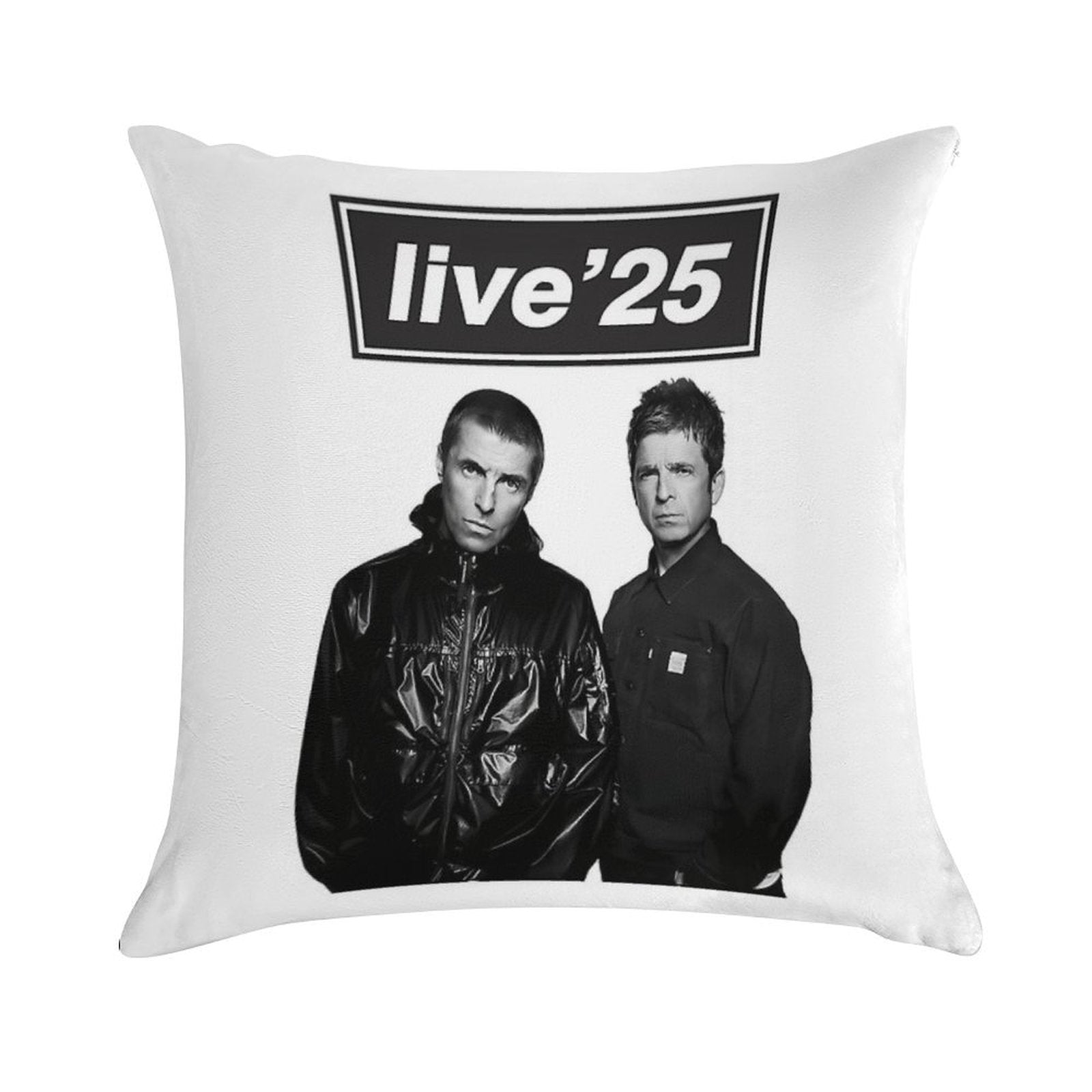 Oasis Live '25 Tour Fan Art Soft Easy Maintenance Throw Pillow