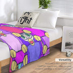 Purple Furbys Lightweight Throw Blanket