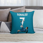 Ronaldo Overhead Kick Soft Bedroom Essential Throw Pillow
