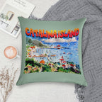 Catalina Island Soft Anti-Pilling Throw Pillow