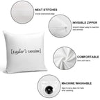 Taylor's Version Soft Skin-Friendly Throw Pillow