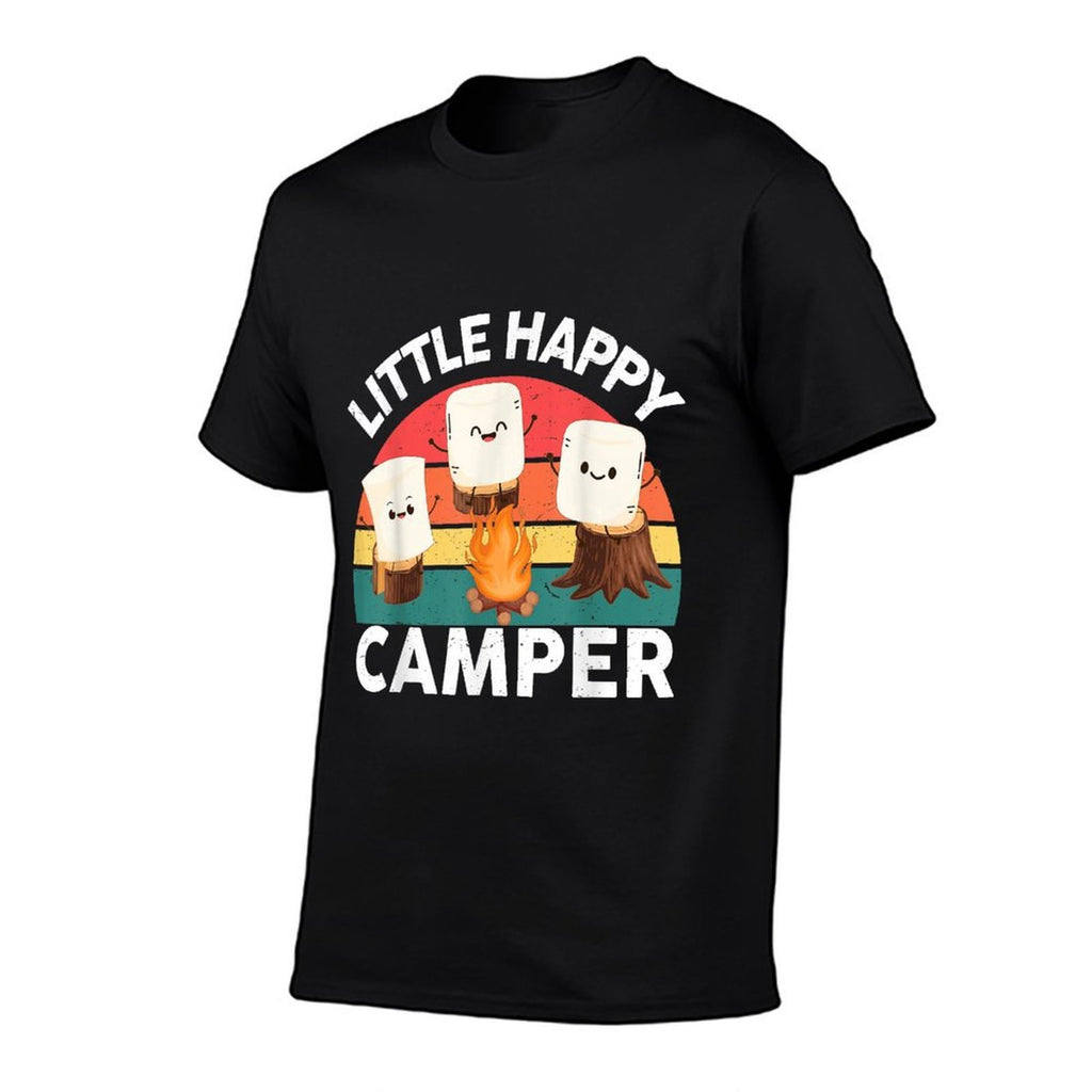 Happy Marshmallow Camper-Shirt Kids Toddler Boy Cute Camping  Vintage-inspired T-Shirt