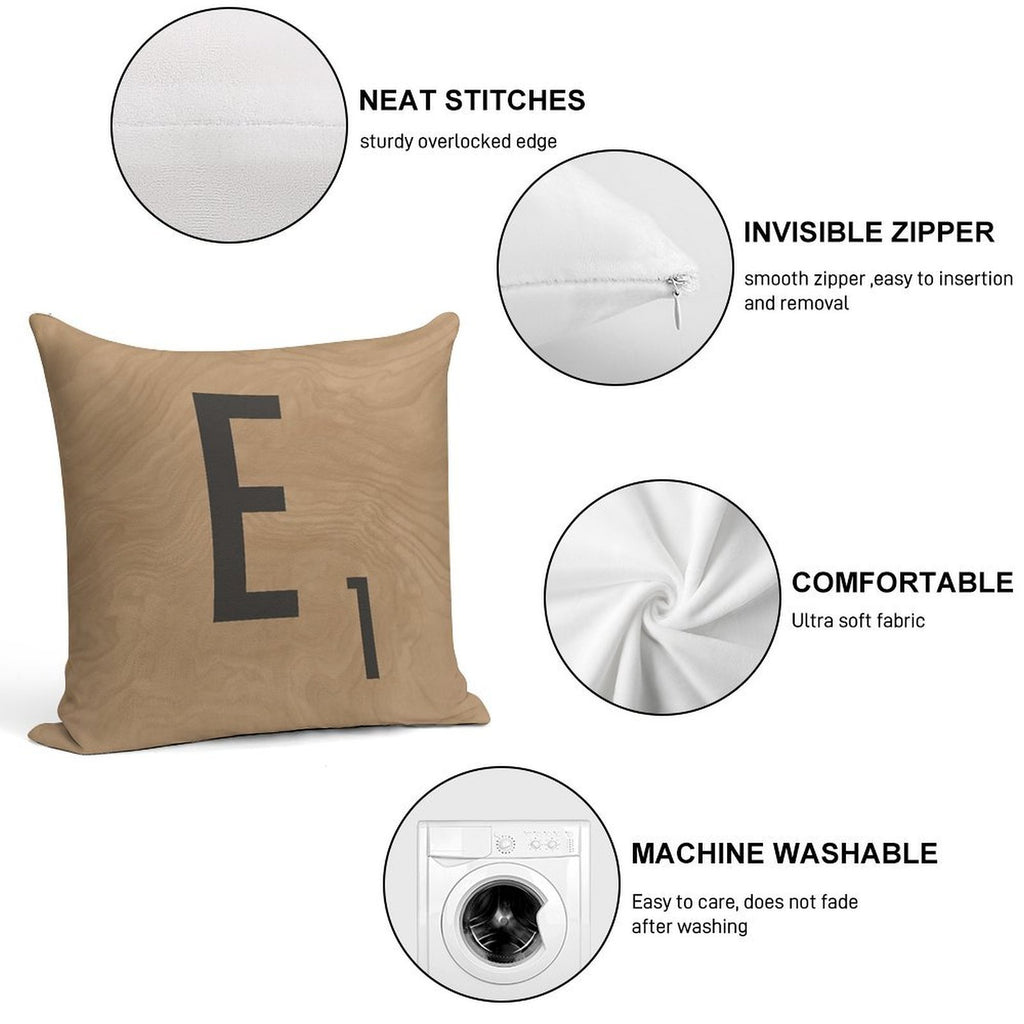 Scrabble Soft Anti-Pilling Throw Pillow