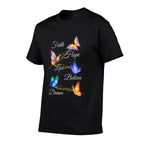 Butterfly Faith Hope Love Believe Dream Christian  Moisture-wicking T-Shirt