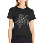 Celestial Sea Turtle Graphic Art Design  Lightweight T-Shirt