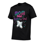 Ice Skating Mom Of The Birthday Girl Family Matching  Oversized Silhouette T-Shirt