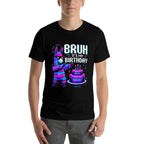 Bruh Its My Birthday Llama Pinata Boy Girl Family Party Bday  Slim-fit Cut T-Shirt