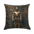 C3P0 Droid Star Wars Fan Art Soft Luxury Feel Throw Pillow