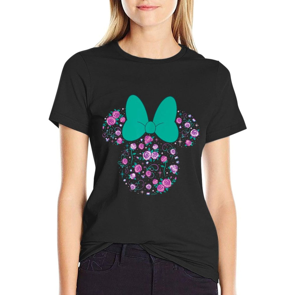 Disney Minnie Mouse June Birth Month Birthstone & Flowers  Durable T-Shirt