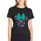 Disney Minnie Mouse June Birth Month Birthstone & Flowers  Durable T-Shirt