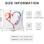 Netball Heart Soft High-Density Material Throw Pillow