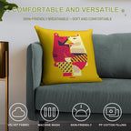 Two Bears Soft Washable Throw Pillow
