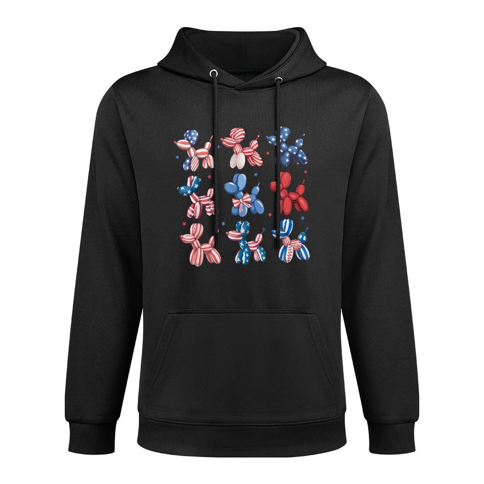 Balloon Dog 4th Of July Patriotic American USA Easy Care Hoodie