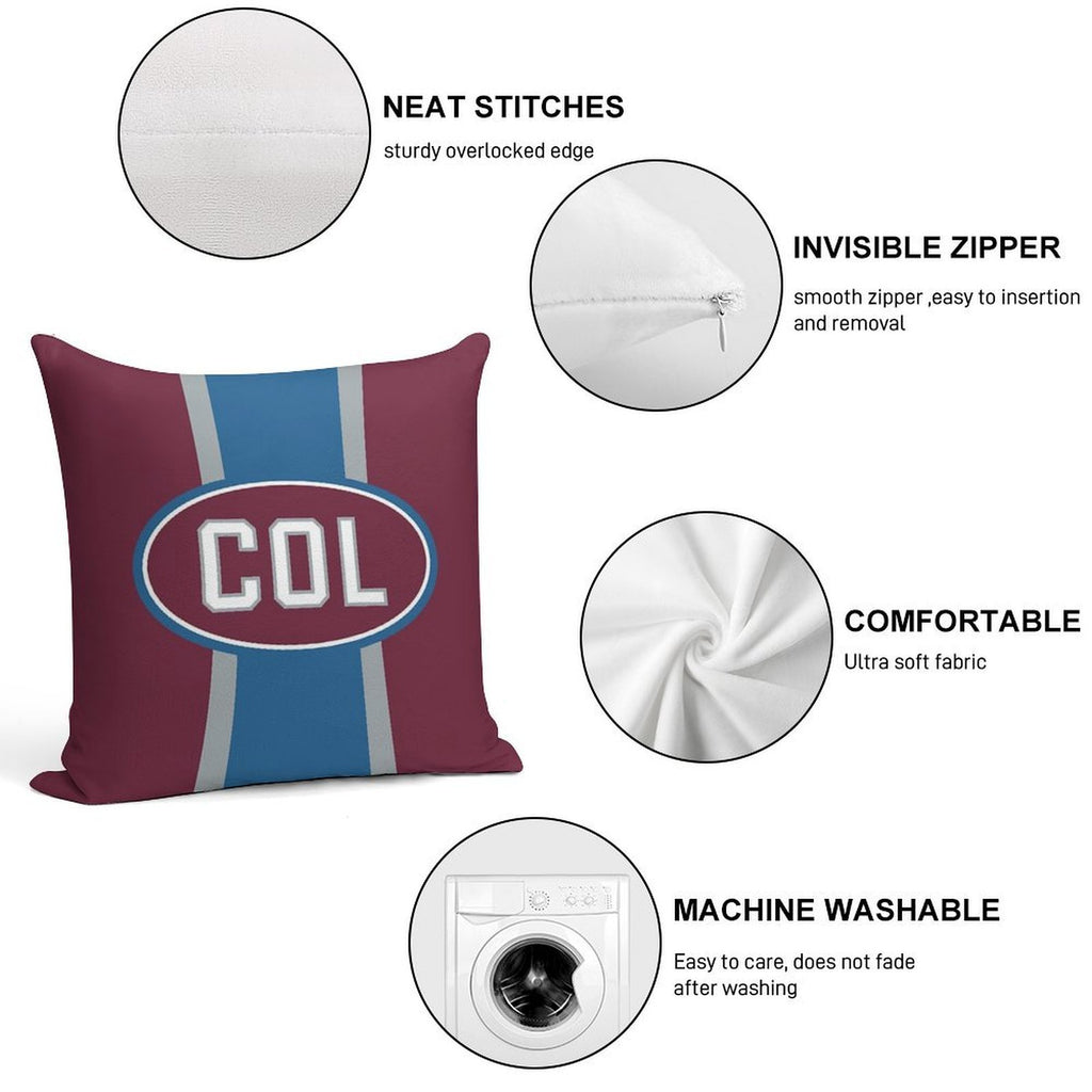 Colorado Oval Soft Shrink-Resistant Throw Pillow