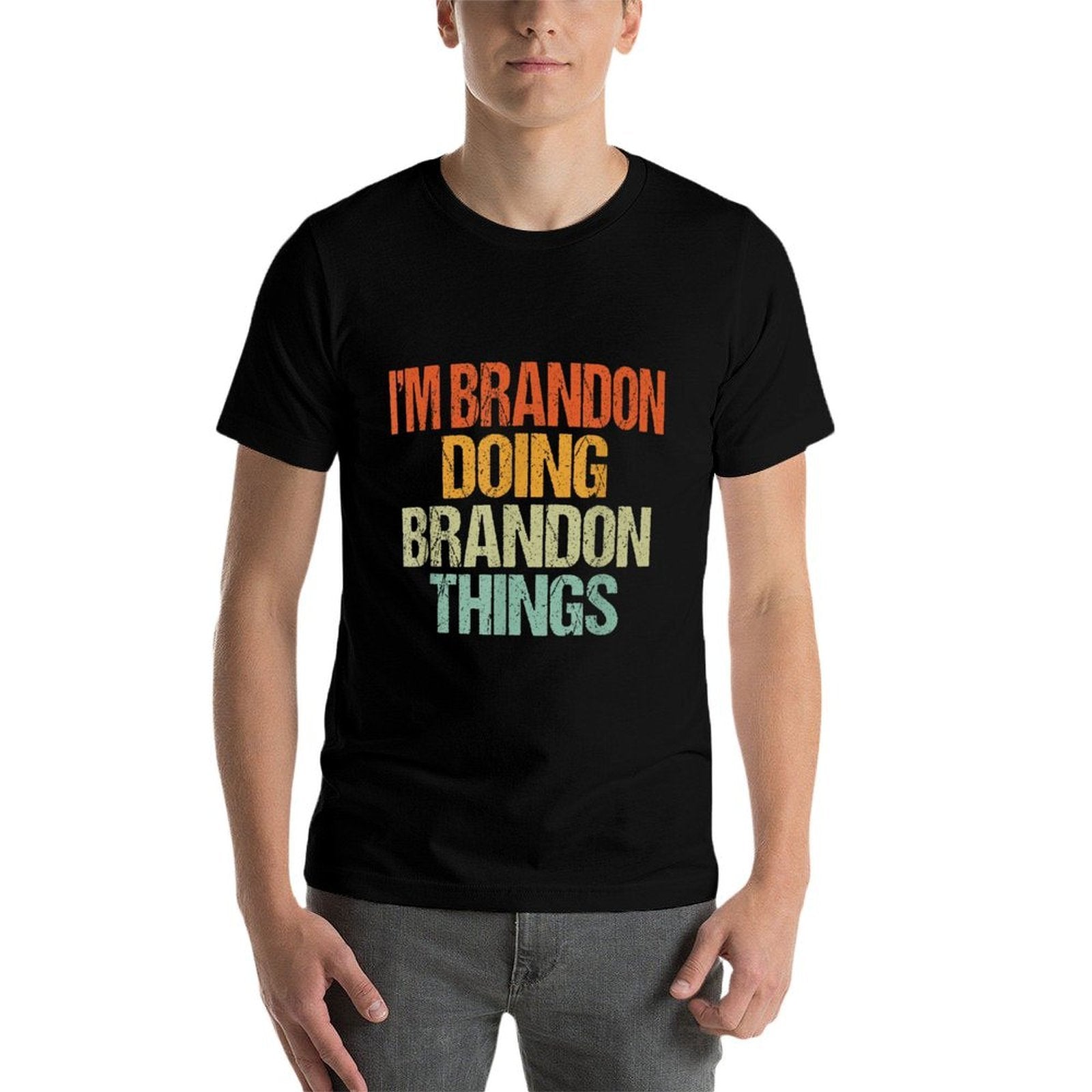 I'm BRANDON Doing BRANDON Things Vintage Birthday  Odor-resistant T-Shirt