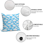Clouds Soft Durable Construction Throw Pillow